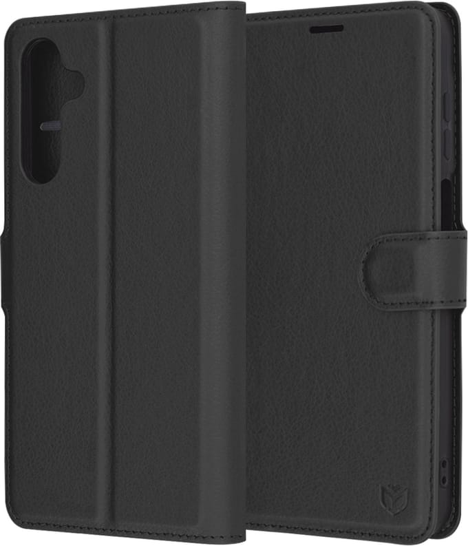 Hoesje geschikt voor Samsung Galaxy A16 - Techsuit Leather Folio Book Wallet Case - Zwart
