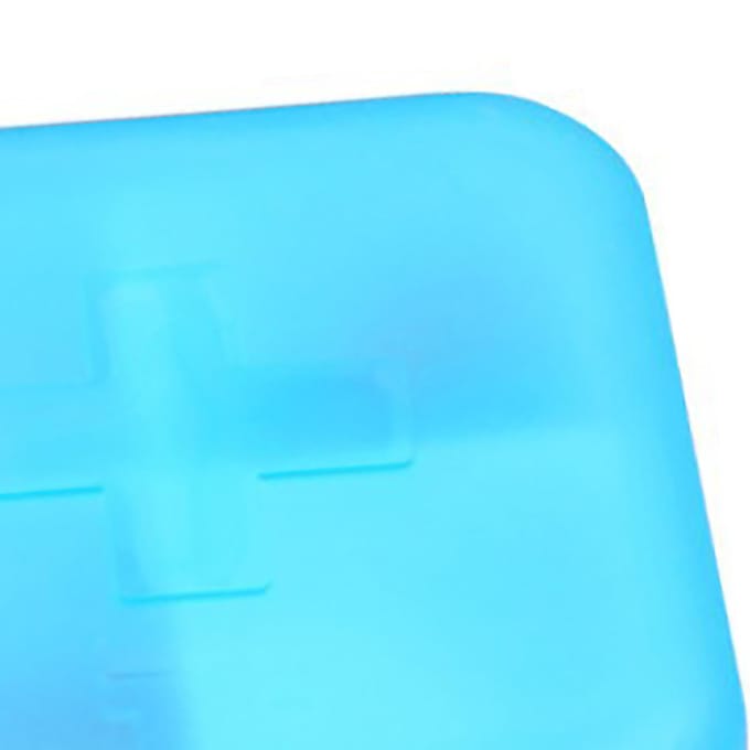 Reismedicijnorganizer van plastic, draagbaar, mini-dagmedicijndoosje, capsulescontainer met 4 blue