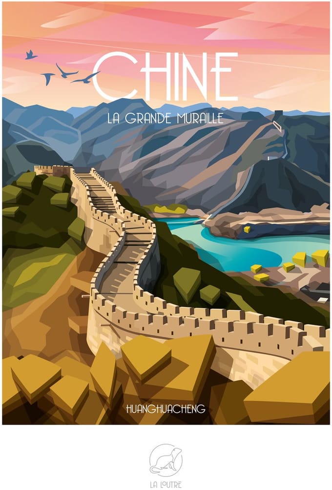 La Loutre puzzel De Chinese Muur - 1000 stukjes puzzelspel.