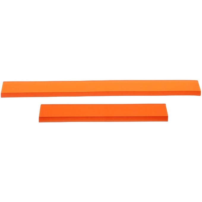 2Pcs Putty Scraper Arc Shaped Bendable High Resilience Plaster Repair Tool Wall Cutter Filler Applicator 30cm 50cm for orange