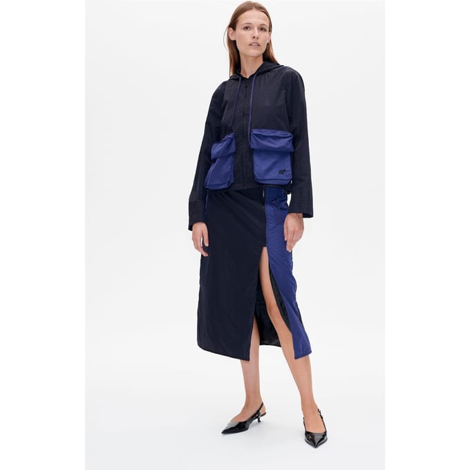 Baum und Pferdgarten Bola Jacket Black Blue Nylon Größe: 38 | Trench Coats Outlet | Damen | Schwarz
