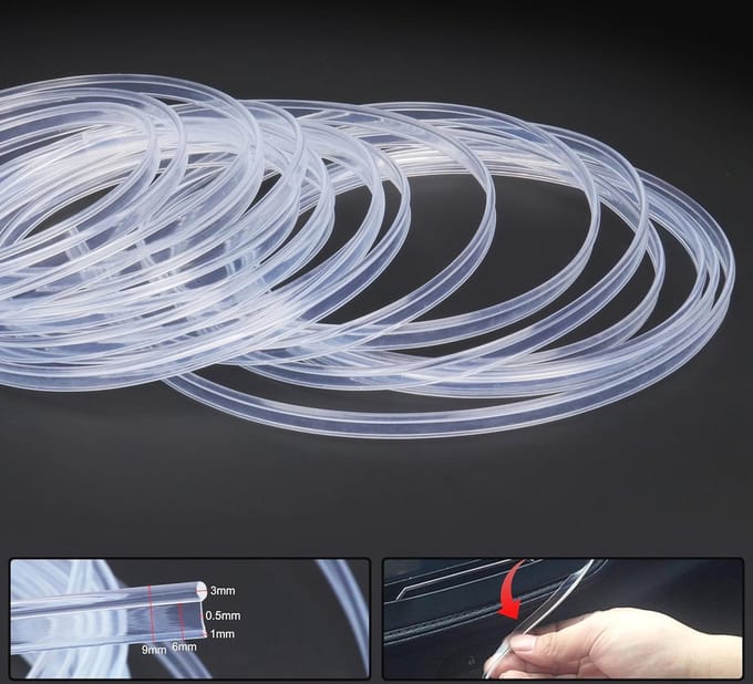 Glasvezel licht strip 1 meter - Waterdichte LED verlichting voor auto interieur