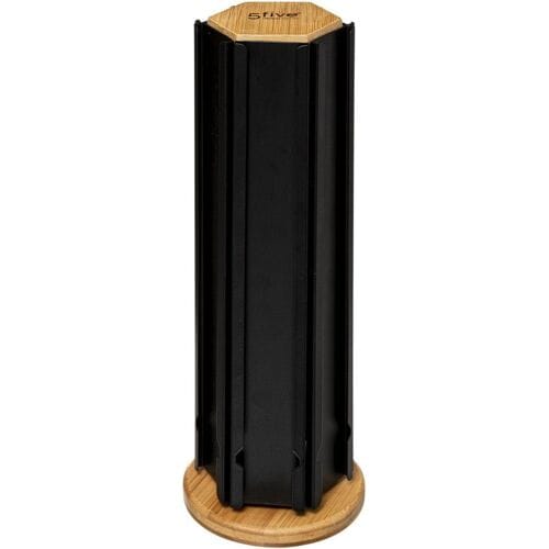 5Five Koffie cup/capsule houder/dispenser - hout/metaal - zwart - 60 cups - houder/standaard