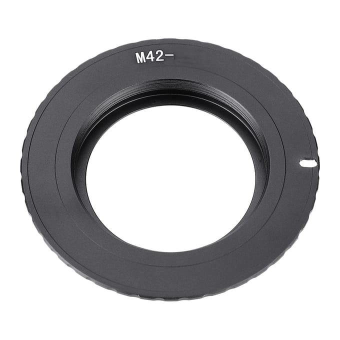 Bague Adaptatrice Électrique M42-EOSEF pour Objectif M42 pour Appareil Photo à Monture Canon EOSEF black