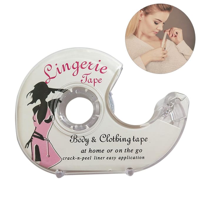 5M Transparante Dubbelzijdige Kledingtape Onzichtbaar Antislip Vaste Sticker wit