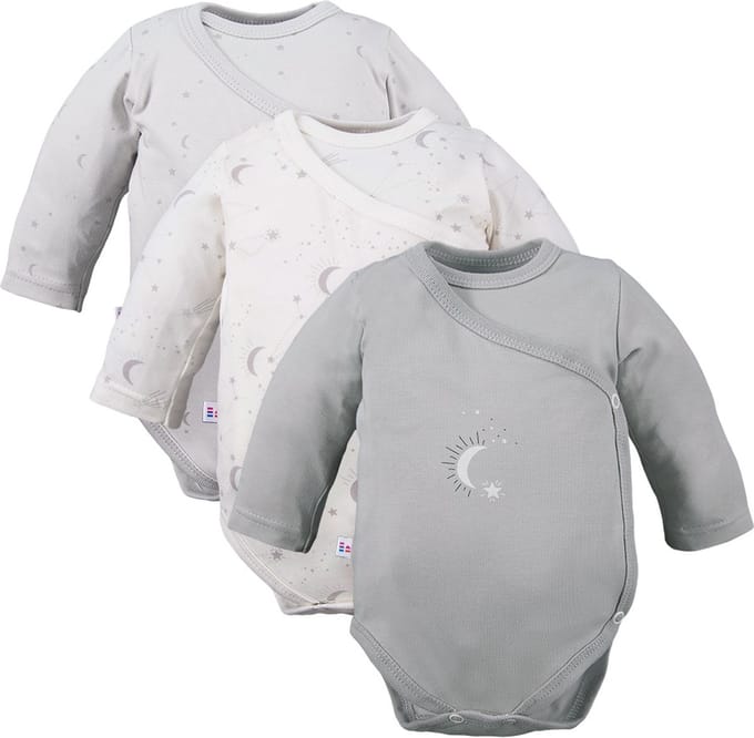 Eevi - Rompertjes - Basic Ecru - Set van 3 - Maat 56 - 0 t/m 2 maanden