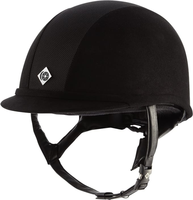 Charles Owen V8 - Zwart - 55 - Lederlook