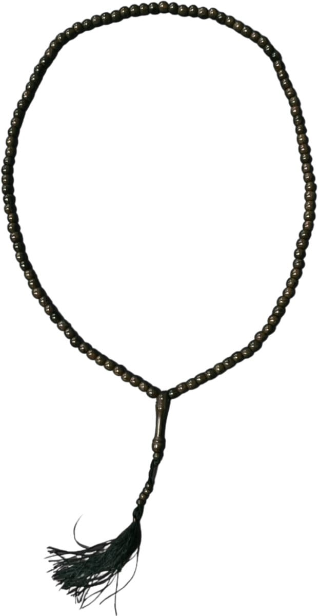 Mala hout bruin guru 50 cm zwarte kwast