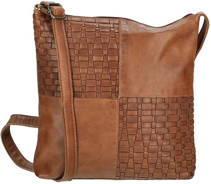 Enrico Benetti Sicily Leren Crossbodytas - Cognac