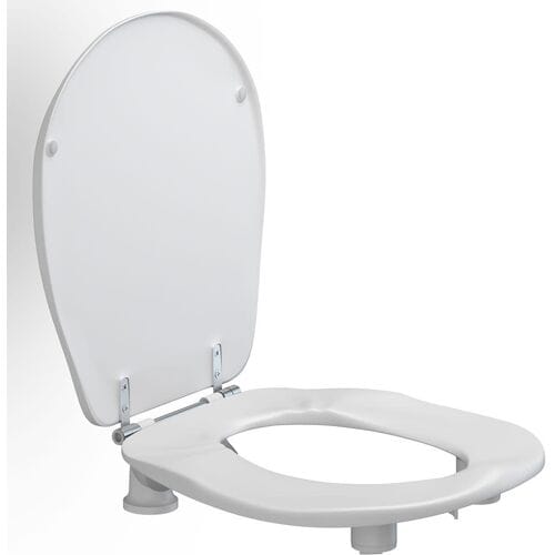 Pressalit CareCompletion e5 cm high toilet seat Ergosit with lid