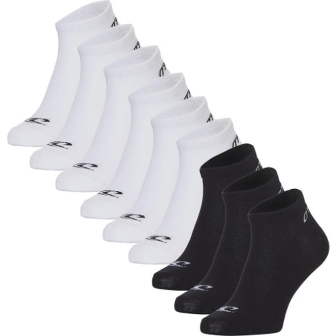 O'Neill Heren / Dames Sneakersokken 9-Pack Wit/Zwart - Maat 43-46