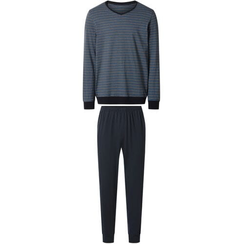 ESMARA MEN Heren pyjama (Marineblauw, M)