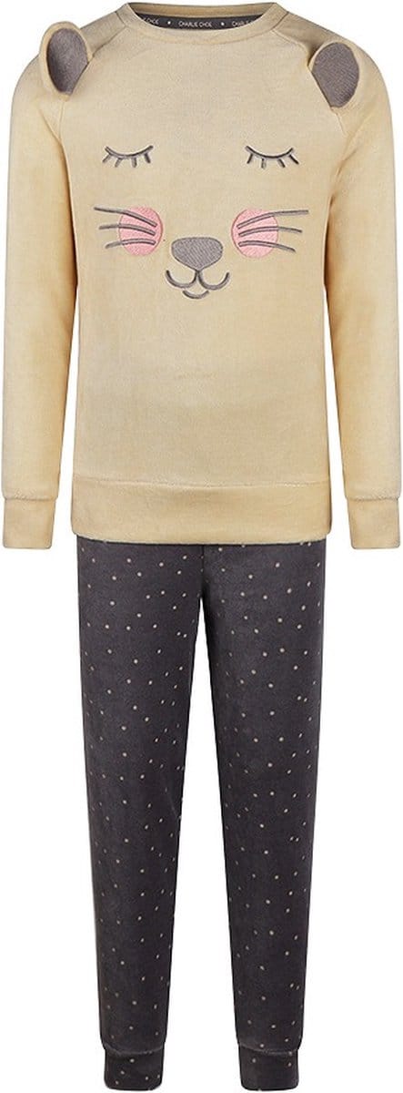 Charlie Choe - Pyjama leeuw - Off white - Maat 86-92