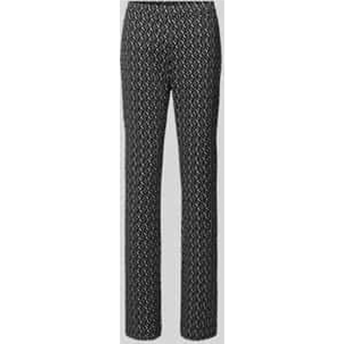 Bootcut stoffen broek met elastische band, model 'MACY'