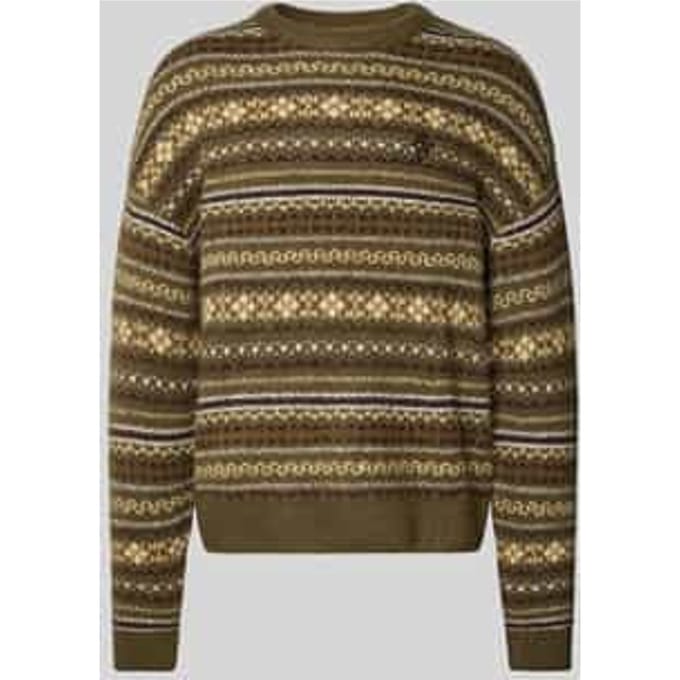 Regular fit pullover met wol in gebreide look