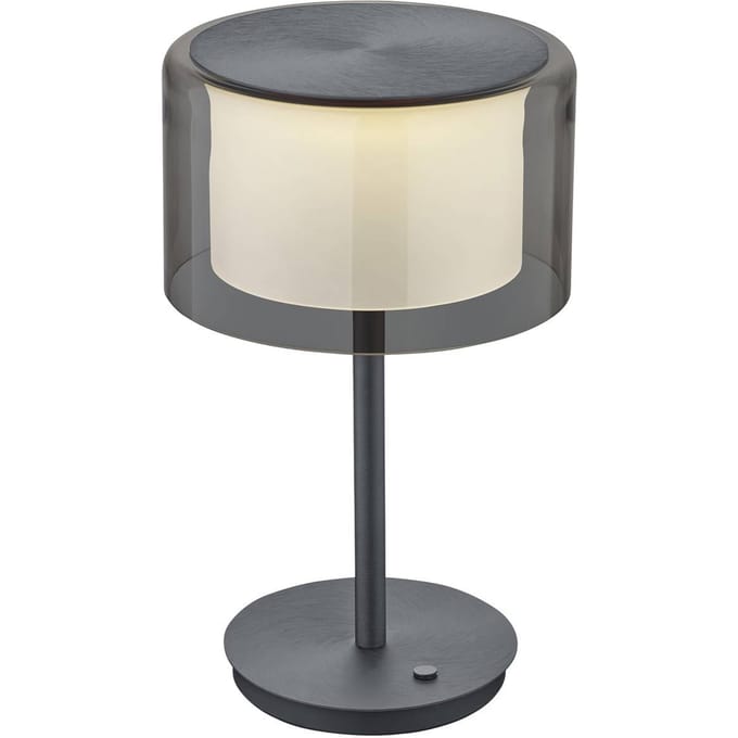 BANKAMP Grand Smoke LED tafellamp, antraciet