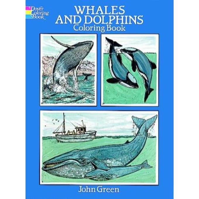 Whales And Dolphins: Colouring Book - Green, John