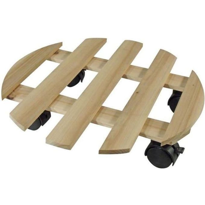 NATURE Rolplateau voor planten - Spar - H7,4 x Ø35 cm geel