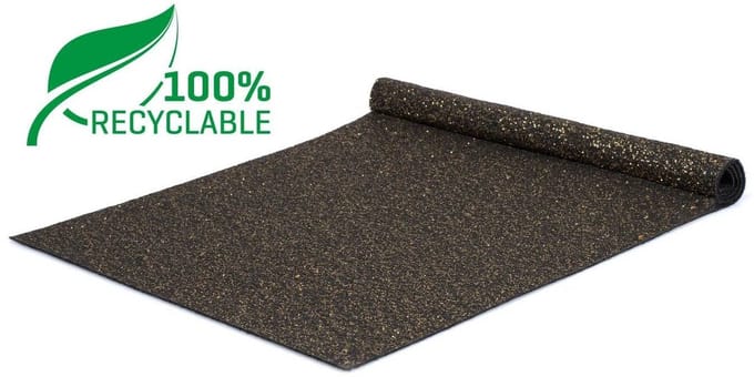 GJ Floors - Glitter loper (recyclebaar) | Zwart Goud - Breedte x Lengte: 2 meter / 8 meter