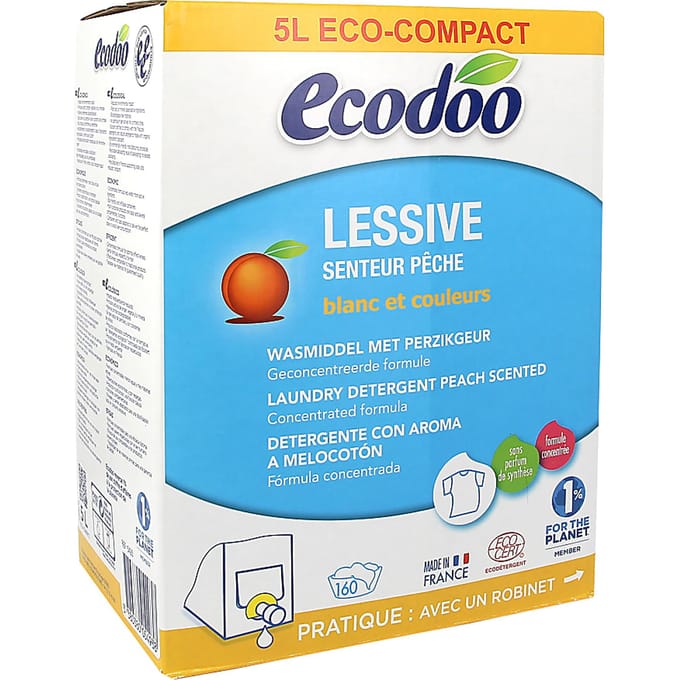 Ecodoo Vloeibaar Wasmiddel Geconcentreerd Perzik 5L Bag In Box 160...