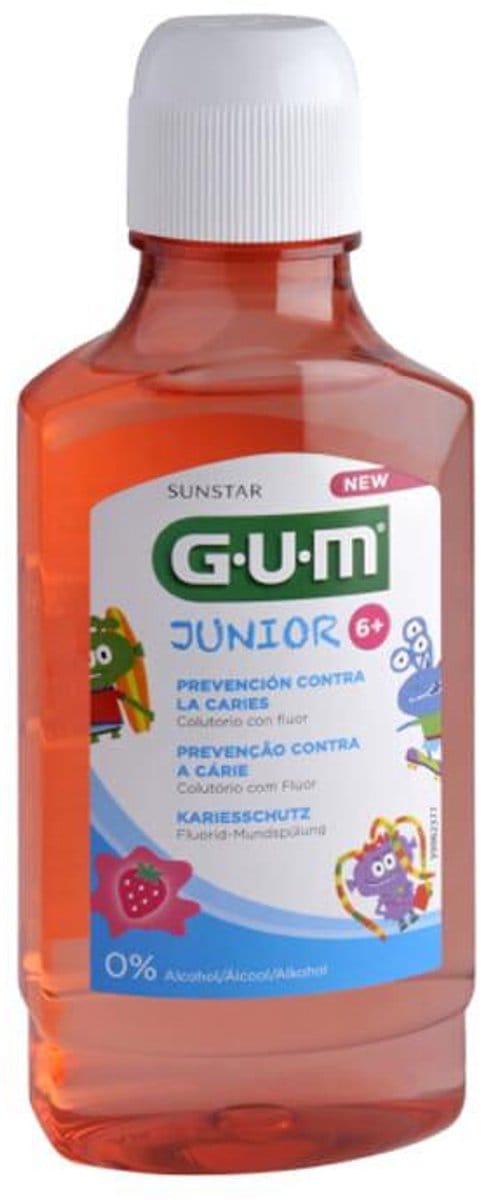 Gum Junior Colutorio Sabor Fresa 6 Años 300ml