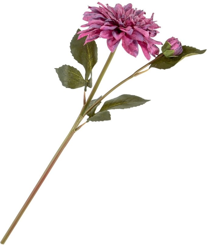 HomeBound by KY | Kunstbloem dahlia paars | 49cm | kunstbloem