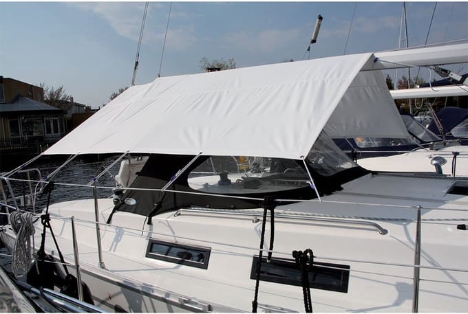 Talamex witte Kuiptent 230 x 260 cm met Rits 90 cm