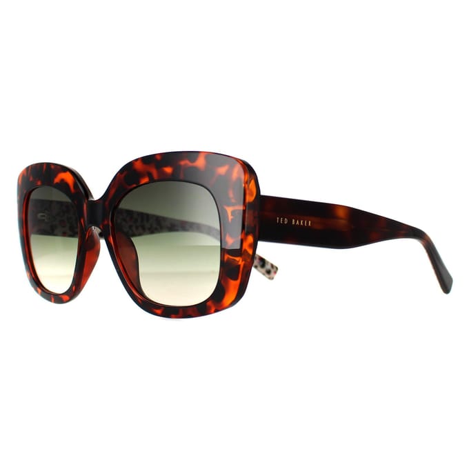 Ted Baker TB1675 Hattie 114 dubbele champagne demi groen gradiÃ«nt zonnebril