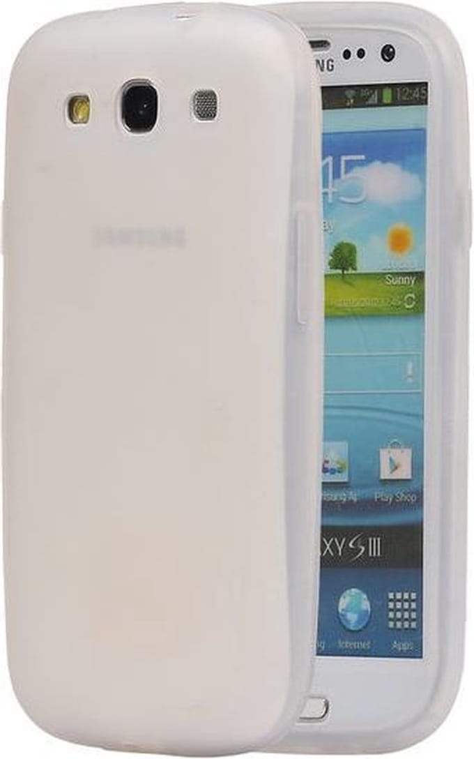 BestCases.nl Samsung Galaxy S3 i9300 TPU back case hoesje Wit