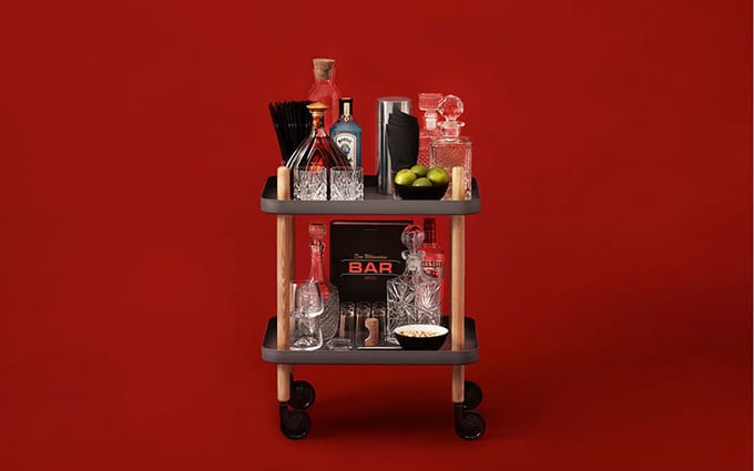 Normann Copenhagen - Block Table serveerwagen - wit