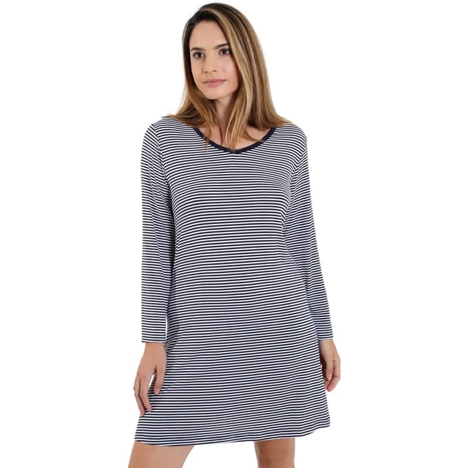 Gestreepte nachtjapon dames Sassa Casual Comfort