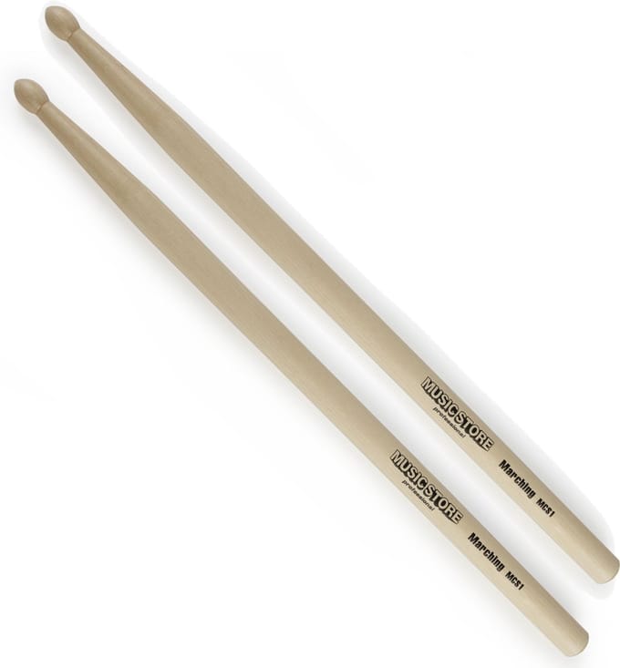 MUSIC STORE Marching Sticks MCS1, Wood Tip - Accessoire voor marching drums