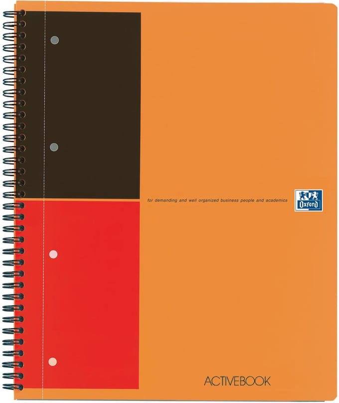 Oxford INTERNATIONAL activebook, 160 bladzijden, ft A4+, gelijnd 5 stuks