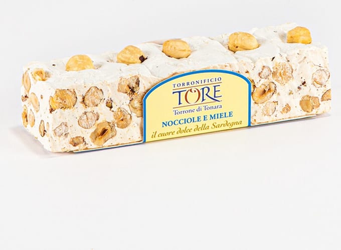 Hazelnoot Nougat (Torrone) uit Tonara (Sardinië)