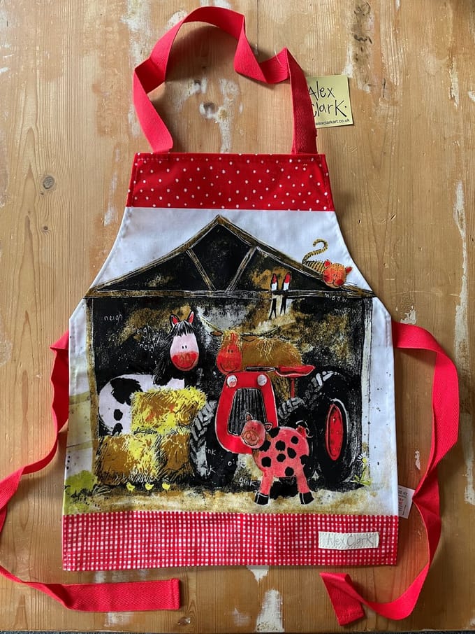 Alex Clark Childs apron Farmyard - Kinder schort plastic Boerderij
