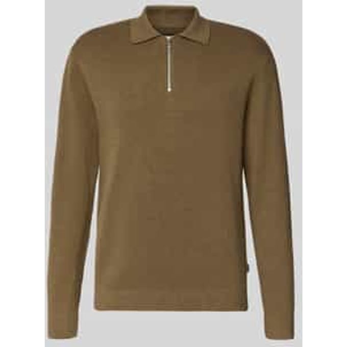 JACK&JONES - JPRBLAMILANO STITCH KNIT ZIP POLO SN - Heren - Polo's