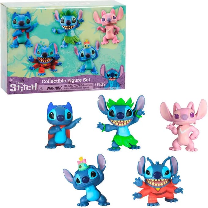 Disney Stitch - Set van 5 Speelfiguren