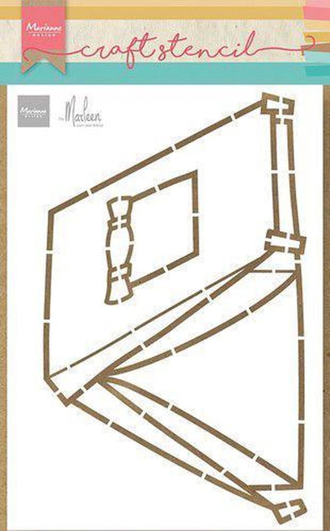 Marianne Design Craft stencil Tent van Marleen