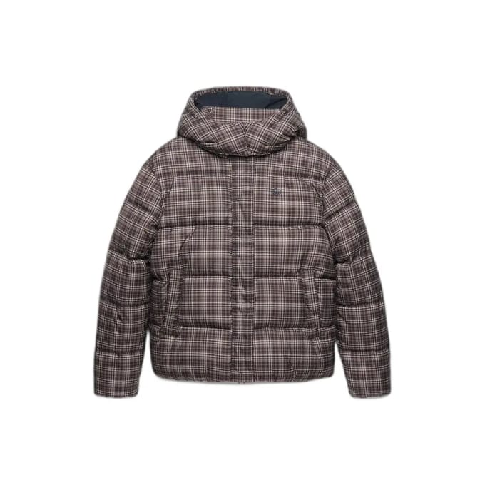 Gepofte jas met ruitprint voor dames Superdry Premium
