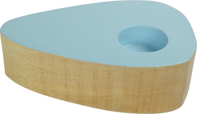 Fine Asianliving Japandi Kaarshouder Mangohout Handgemaakt Blauw