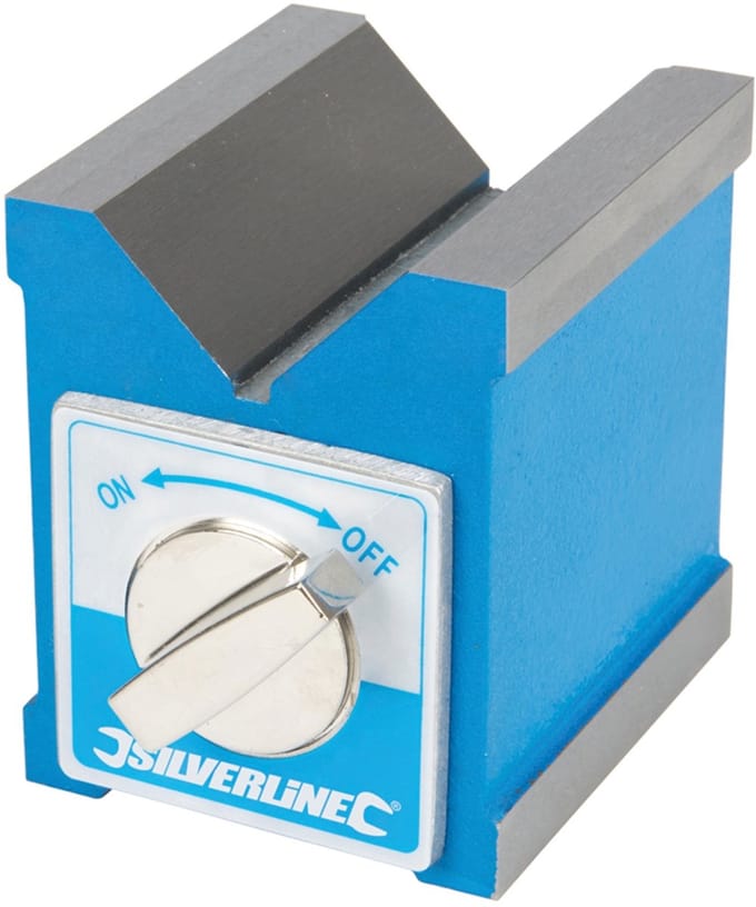 Silverline Magnetisch V-blok - 3 magnetische oppervlakken - 70 x 60 x 70 mm