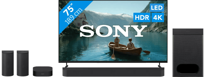 Sony Bravia 3 II Led 75" (2026) + Sony Bravia Theatre System 6 Zwart
