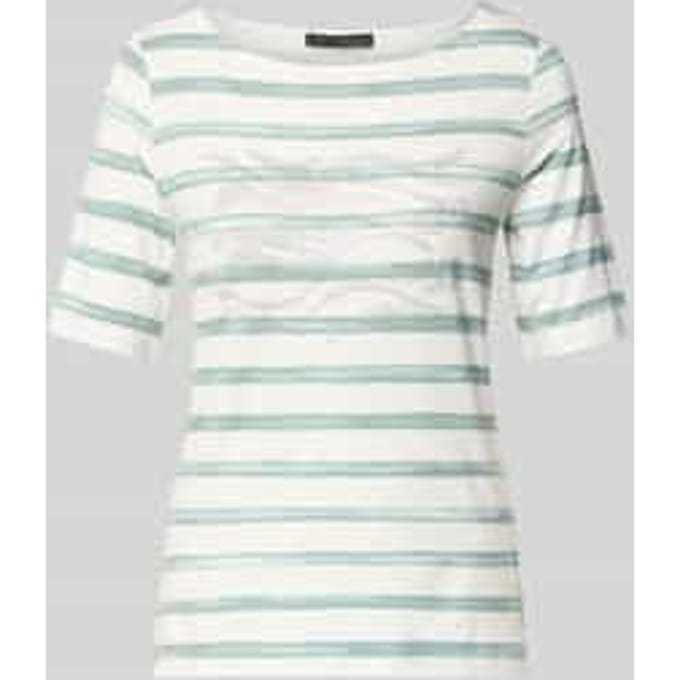 T-shirt van mix van viscose en elastaan met siersteentjes