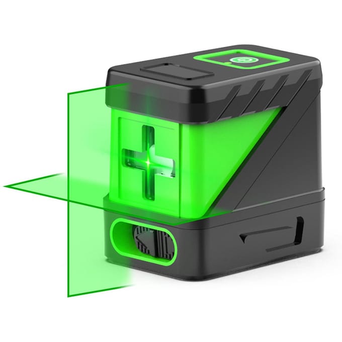 Niveau laser à nivellement automatique, niveau laser à 2 lignes, ligne de faisceau laser croisé vert, outil laser d'alignement Type A multicolore