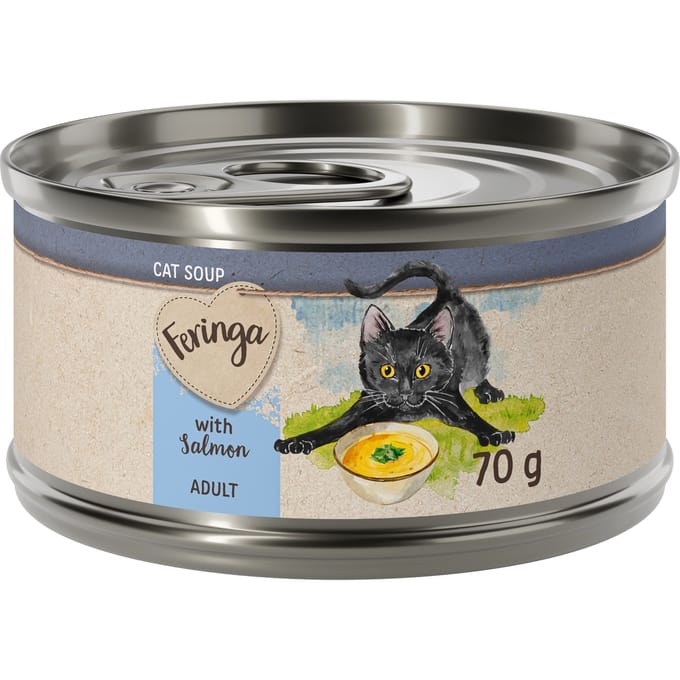 Feringa Kattensoep 12 x 70 g - Zalm