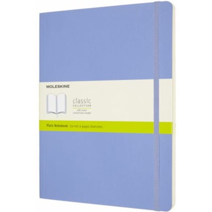 Moleskine Classic Notitieboek - Extra Large - Softcover - Blanco - Hortensia Blauw