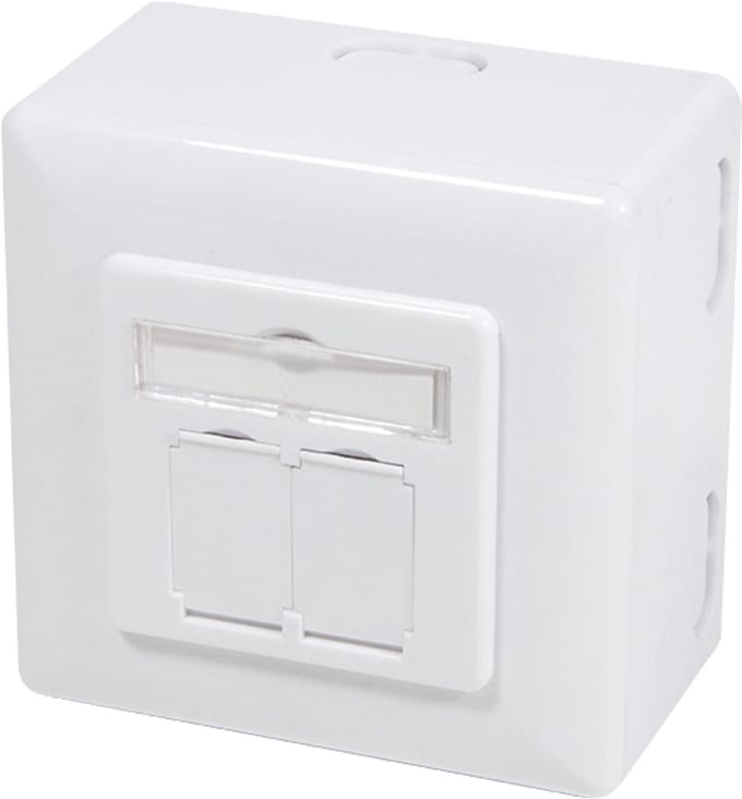 Danicom CAT5e UTP / STP opbouwdoos - wit
