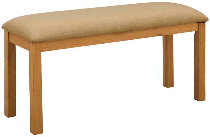 vidaXL - Eetbank - 95 - x - 32 - x - 45 - cm - Massief - Eikenhout - Beige