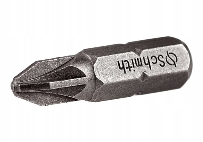Schmith PZ0x25mm Schroefbits 1/4" 10 Stuks - Hoge Kwaliteit CrV Staal