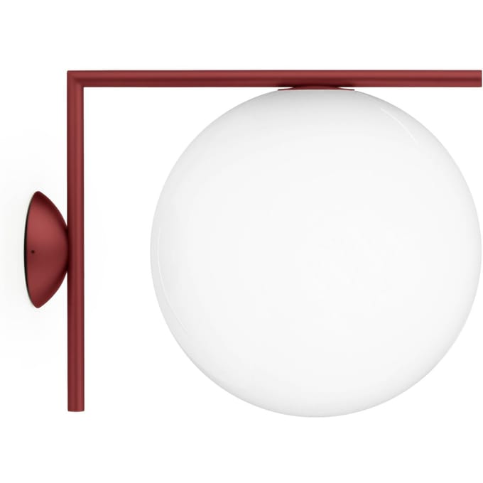 Flos IC Outdoor wandlamp - rode bordeaux - 30 cm